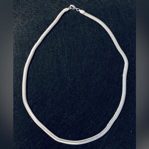 Flat Herringbone 925 Necklace